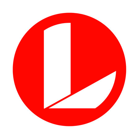 L letter logo vector illustration designのイラスト素材