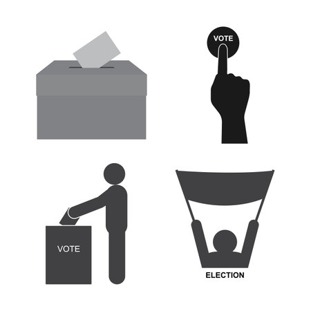 general election icon vector illustration designのイラスト素材
