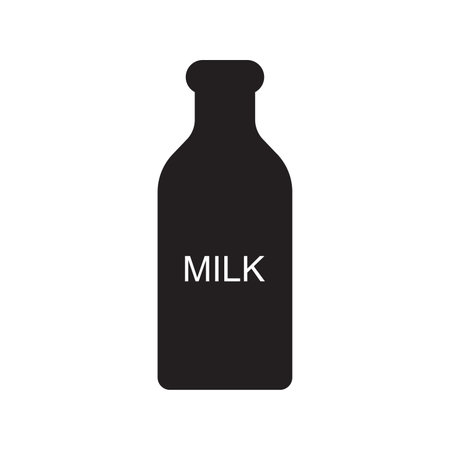 milk icon vector illustration designのイラスト素材