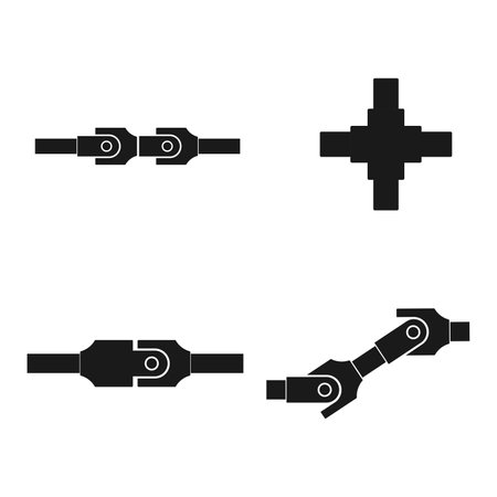 Propeller shafts and universal joints icon vector illustration designのイラスト素材