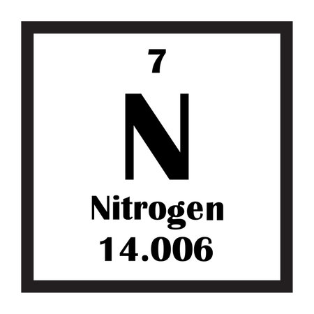Nitrogen chemical element icon vector illustration designのイラスト素材
