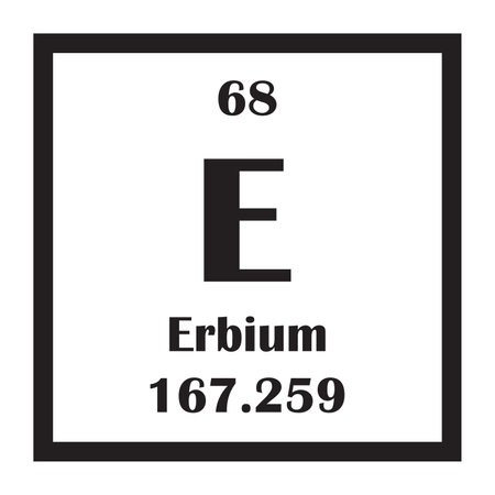 Erbium chemical element icon vector illustration designのイラスト素材