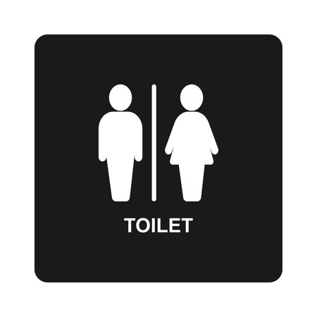 men's and women's toilet icon vector illustration designのイラスト素材