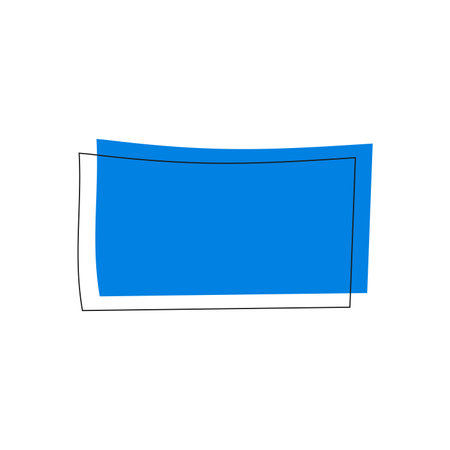 rectangular geometric icon with hand drawn vector illustration designのイラスト素材