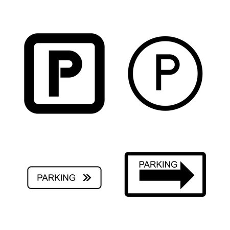 parking icon vector illustration designのイラスト素材
