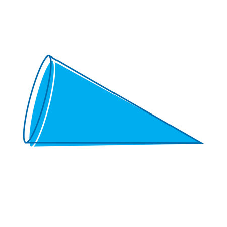geometric cone icon vector illustration designのイラスト素材