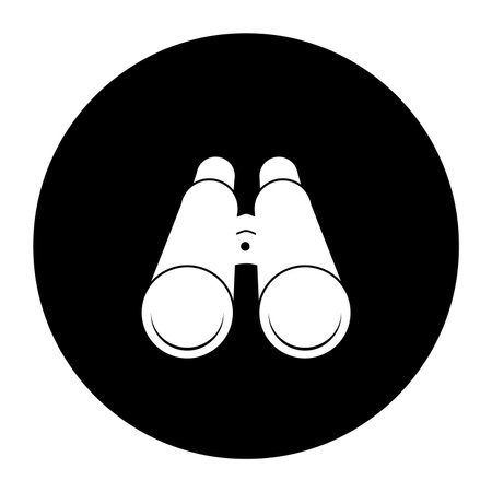 binoculars logo icon vector illustration designのイラスト素材