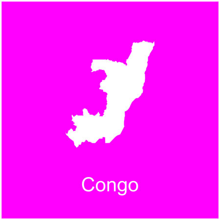 congo map icon vector illustration designのイラスト素材