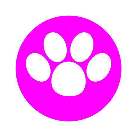 dog footprint logo vector illustration designのイラスト素材