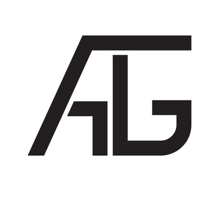AG letter logo illustration templet designのイラスト素材