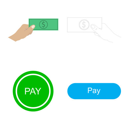 pay icon template design illustrationのイラスト素材