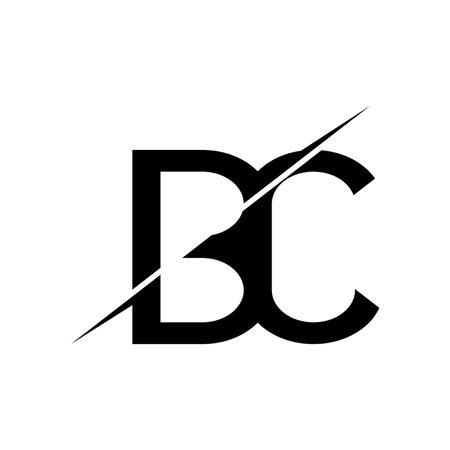 BC letter logo illustration designのイラスト素材