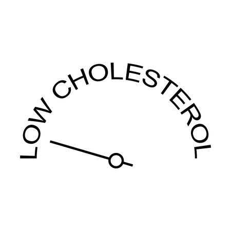low cholesterol icon design templateのイラスト素材