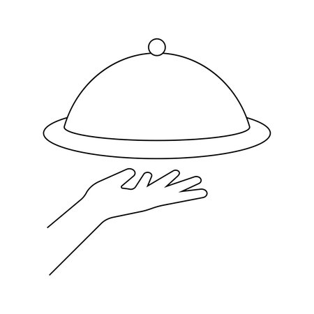 Food Serving Icon illustration designのイラスト素材