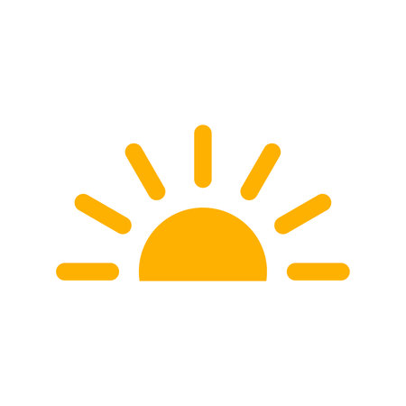 sun icon simple illustration designのイラスト素材