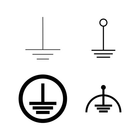 grounding icon simple illustration designのイラスト素材