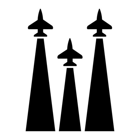 airplane attraction exhibition icon illustration designのイラスト素材