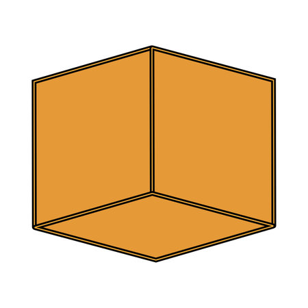 cube box icon simple illustration designのイラスト素材