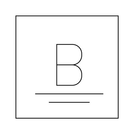 chemical periodic icon boron illustration designのイラスト素材