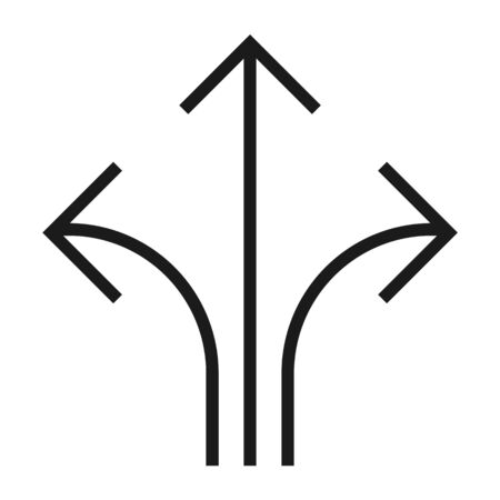 Black vector up arrow iconのイラスト素材