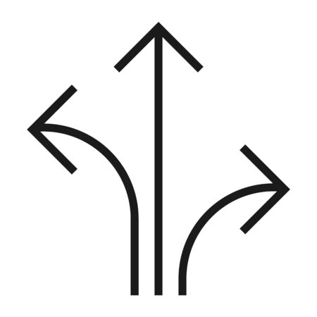 Black vector up arrow iconのイラスト素材