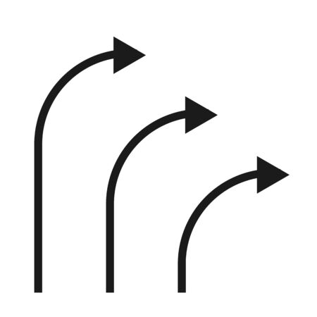 Black vector arrow iconのイラスト素材