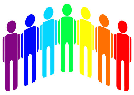 homosexual colourのイラスト素材