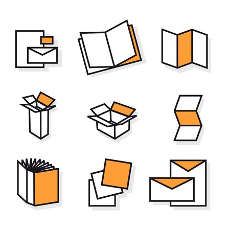 stationery orangeのイラスト素材