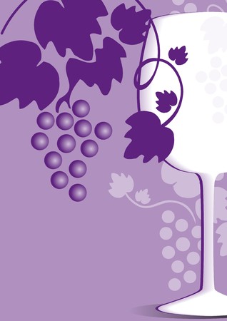 violet wine listのイラスト素材
