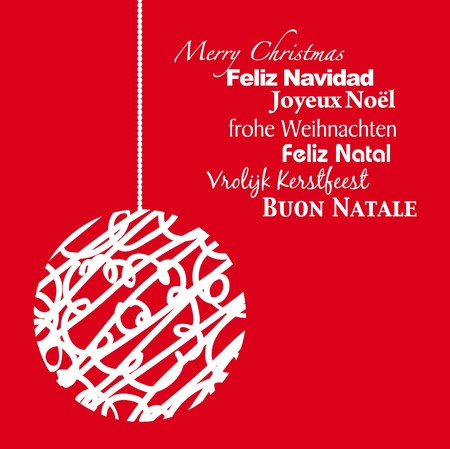 Card Christmas ballのイラスト素材