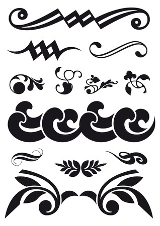 floral ornamentのイラスト素材