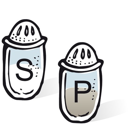 salt & pepperのイラスト素材