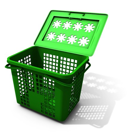 green containerの写真素材