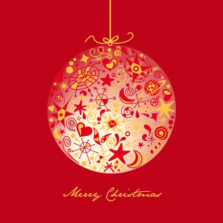 chrism with red trimのイラスト素材