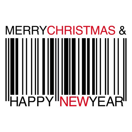 Christmas barcodeのイラスト素材