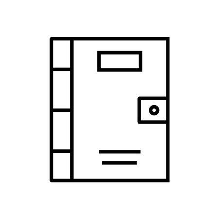 Businesss graph icon line style vector design elementのイラスト素材