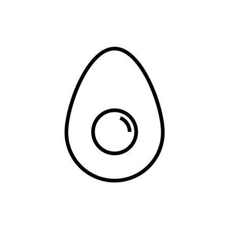 egg icon line style vector for your designのイラスト素材
