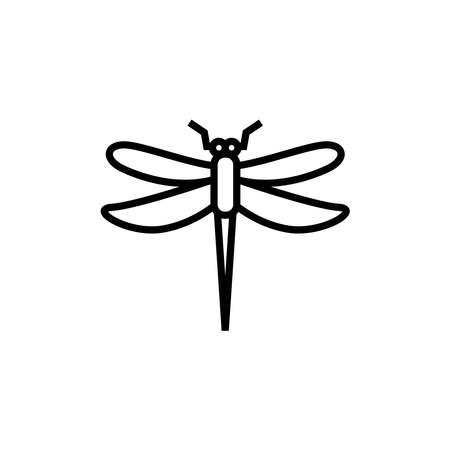 butterfly icon line style vectorのイラスト素材