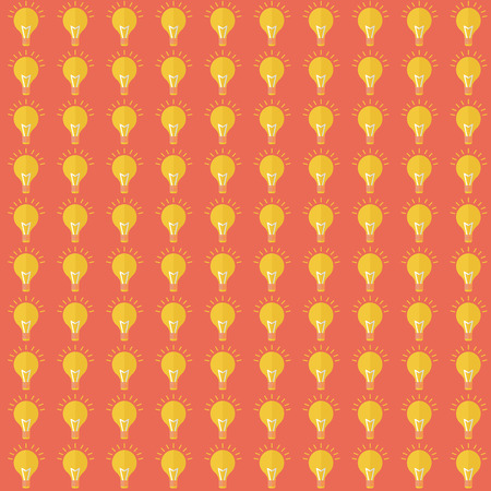 Seamless pattern with bulb flat design のイラスト素材