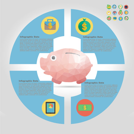 finance infographic element のイラスト素材
