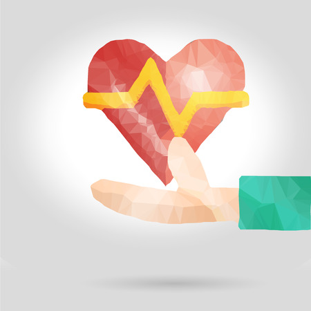 Health insurance or love concept のイラスト素材
