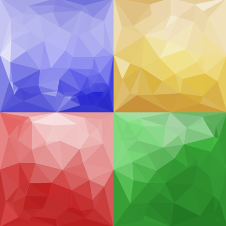 Polygon abstract pattern background in flat colorのイラスト素材