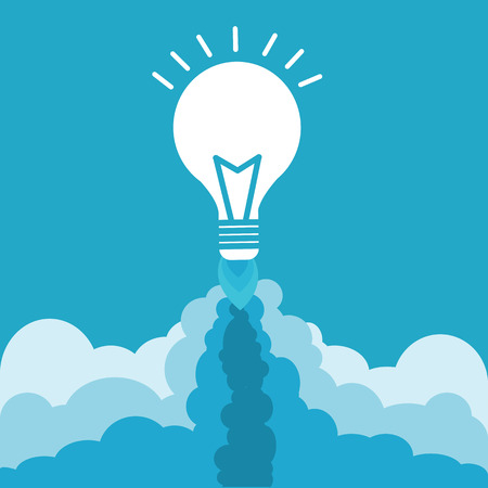 Bulb with rocket nozzles のイラスト素材