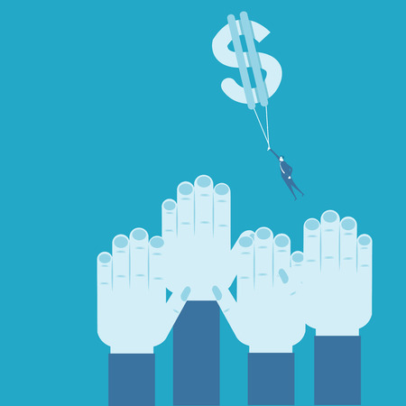 making money concept のイラスト素材