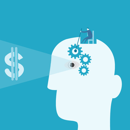 Business man forecast のイラスト素材