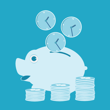 Time is money のイラスト素材