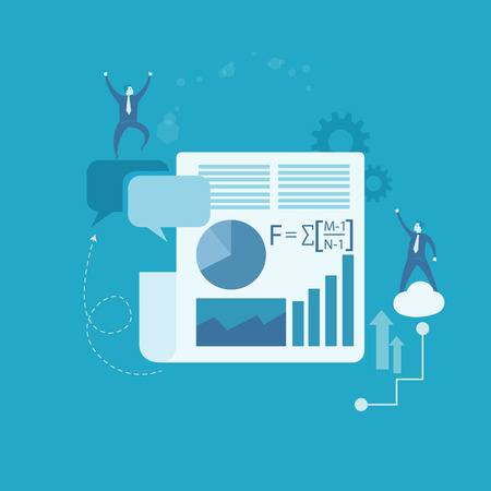 Statistic report のイラスト素材