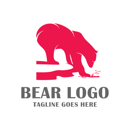 bear character logo your companyのイラスト素材