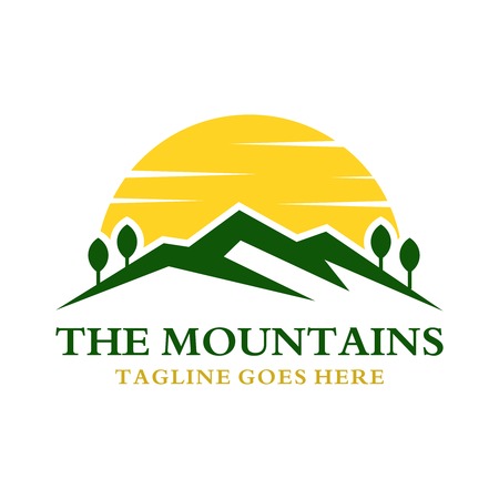 mountain logo your companyのイラスト素材