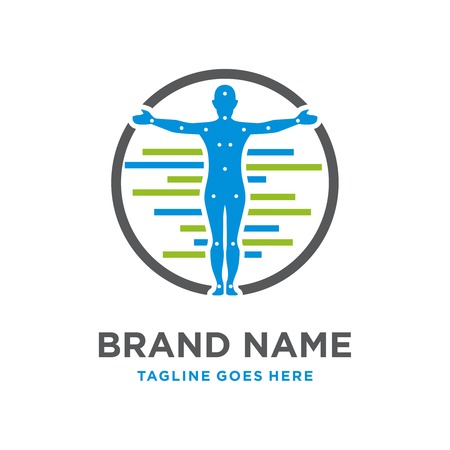 organ therapy logo design in the bodyのイラスト素材